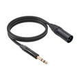 thumbnail image 2 of Runquan 6.35 to XLR Cable Adapter Cable Zinc Alloy Microphone Audio Cable Audio Line 1M, 2 of 6