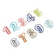 thumbnail image 2 of Dekaim 100 Unids Lindos Clips De Papel Estilo De Números Colores Ricos Antideslizantes Sujeción Fuerte Clips De Papel Elegantes Para Trabajar Estudio Hogar, 2 of 5