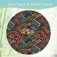 thumbnail image 3 of Round Table Cloth 60 Inch,African Geometry Tablecloth Waterproof Stain Wrinkle Resistant Washable Circle Table Cover for Home Kitchen Dining Room Party Outdoor Picnic, 3 of 6