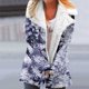 thumbnail image 1 of Puntoco Abrigo Mujer Invierno Cálido Compuesto Felpa Botón Solapas Chaqueta Outwear Abrigo Liquidación Puntoco Puntoco-1, 1 of 6