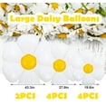 thumbnail image 2 of 10 PCS Daisy Balloons White Daisy Flower Balloons Party Decorations Balloon Birthday Wedding Baby Shower Party Decorations Supplies, 2 of 5
