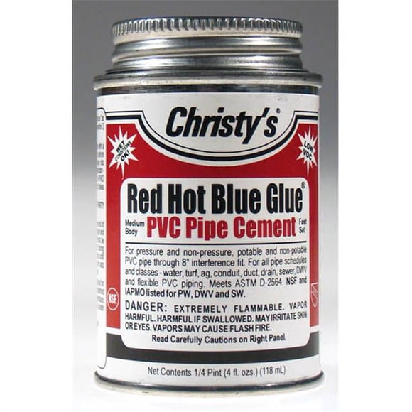 T Christy Enterprises Inc 4 Oz Red Hot Blue Glue Low VOC RH-RHBV-QP