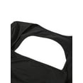 thumbnail image 3 of Licupiee Women Hollow Bodycon Dress Solid LowCut Long Sleeve Backless Show Belly Square Neck Fishtail Long Cocktail Dress, 3 of 5