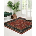 thumbnail image 3 of Rugs.com Medina Collection Rug – 8 Ft Square Classic Red Medium Rug Perfect For Living Rooms, Kitchens, Entryways, 3 of 9