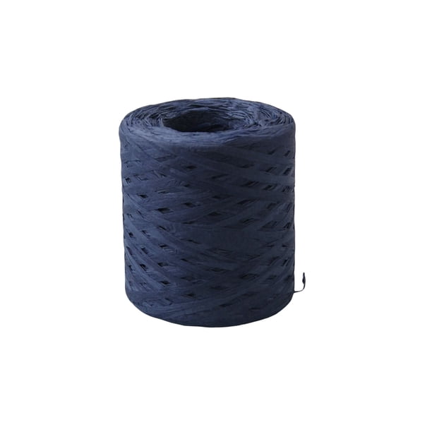 Injueey Cinta de papel Cuerda para envolver Decoración de boda Mano de obra fina Tamaño compacto Embalaje exquisito Artesanía Flexible Kits de decoración para fiestas Azul oscuro 200 metros
