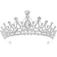 thumbnail image 1 of Couronne de Mariée Rétro en Strass : Couronne de Mariage Décorative pour Dames, 1 of 6