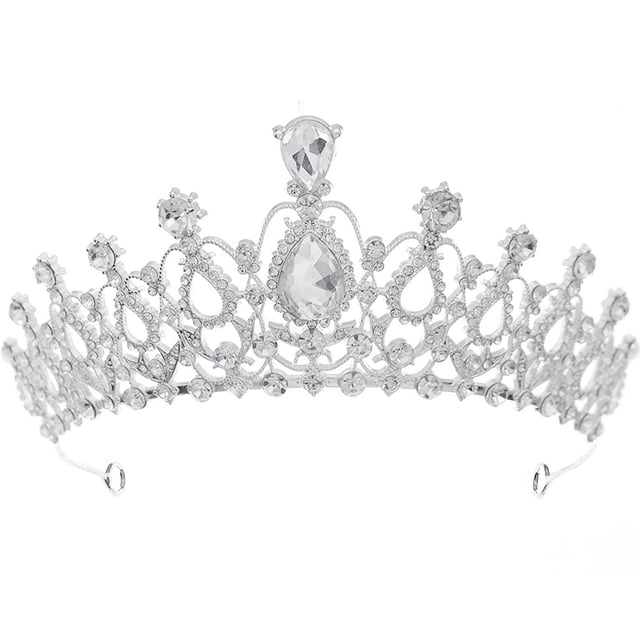 Couronne de Mariée Rétro en Strass : Couronne de Mariage Décorative pour Dames