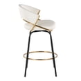 thumbnail image 5 of LumiSource Jie 26" Fixed-Height Counter Stool - Set of 2, 5 of 6