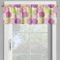 thumbnail image 2 of Ambesonne Floral Valance Pack of 2, Romance in Springtime, 54"X18", Magenta Violet Green, 2 of 5