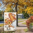 thumbnail image 2 of Hello Fall Gnome Garden Flag 12x18 Double Sided Burlap, Pumpkin Sunflower Garden Yard Flags for Thanksgiving Rustic Seasonal Outside Outdoor House Decoration (ONLY FLAG), 2 of 6