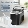 thumbnail image 3 of Portable 35 Pound Golden Nugget Ice Machine And 26 Pound Bullet Ice Machine | Soft Chew Ice Crusher, Automatic Cleaning, One Click Operation for Home/kitchen/camping/RV with Basket And Spoon, 3 of 9