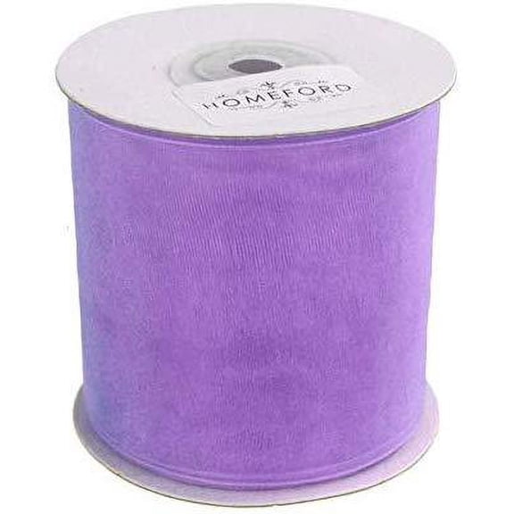 Plain Sheer Organza Ribbon, 2-3/4-inch, 25 Yards, Lavender