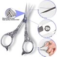 thumbnail image 3 of Nvzi Embroidery Sewing Scissors Stainless Steel for Cross Stitch Cutting Threading Needlework Handcraft Craft Art Work DIY Tool, 3 of 4