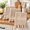 Khaki, variant on Sage Green 3-Pack Ruffled Cotton Kitchen Towels, 15.7 x 28 Inches
