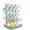 Green, variant on Rectangular Vertical Baby Bottle Drying Rack - Space Saver Standing Holder, BPA-Free, with Nipple Scrubber for Drying Baby Bottles, Pump Parts and Accessories