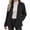 Black, variant on Women's Fleece Jacket Full Zip Long Sleeve Coat Stand Collar with Pocket,Lightweight Warm Fall Winter Daily Casual Comfy Wear,Pink,3XL
