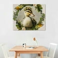 thumbnail image 2 of Orinice Duckling with Flower Crown,Farmhouse Nursery Decor-Kids Bedroom-Farm Animal Home Decor for Girls-Teens or Kids Room-Baby Bedroom-Nursery - Great Shower Gift- 20x16in, 2 of 6
