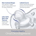 thumbnail image 4 of Chicco PhysioForma® Luxe One-Piece Silicone Pacifier, 6-16 Months, 2pk - Clear, New, 4 of 11