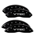 thumbnail image 2 of MGP 4 Caliper Covers Engraved Front & Rear Vtech Black finish silver ch, 2 of 5