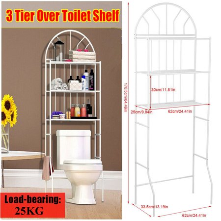 3 Tier Bathroom Shelf Over The Toilet Storage Shelves Rack Holder