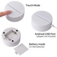 thumbnail image 2 of Luz Nocturna Led De Ilusión 3D, Lámpara De Mesa Usb Con Interruptor Táctil De Cambio Gradual De 7 Colores Para Regalos Navideños O Decoraciones Para El Hogar, 2 of 4