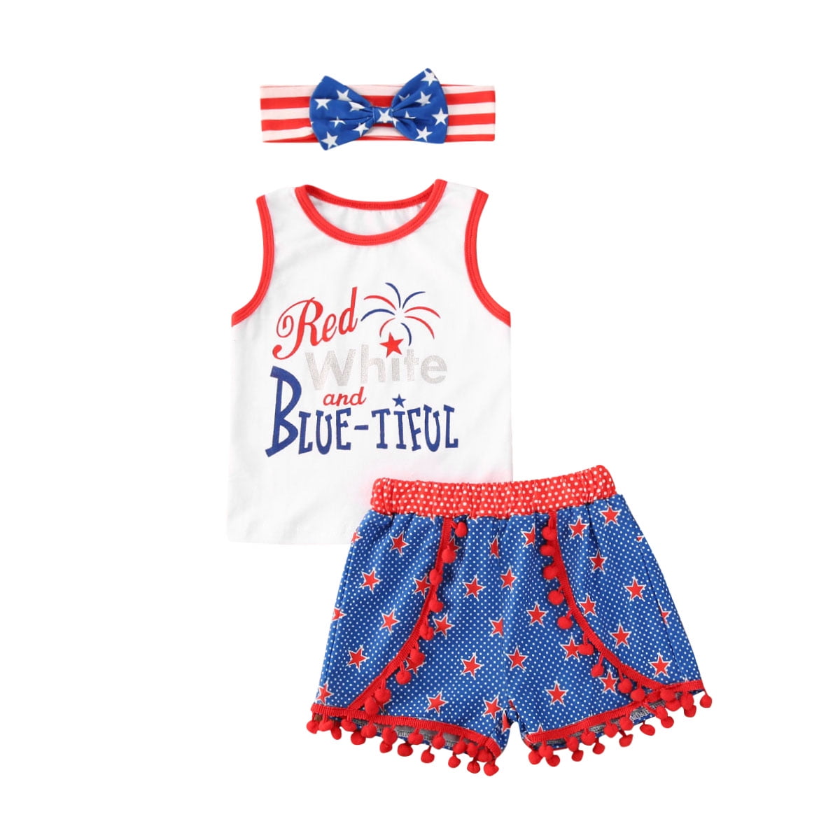 4th of july outfits for baby girl walmart