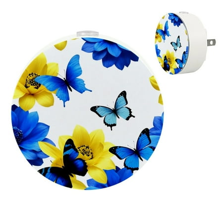 

YZUOUZY Bedside Lamps Lamps for Bedroom Small Bedside Lamps Set of 2 Watercolor Butterfly