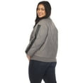 thumbnail image 3 of White Mark Women's Quilted Puffer Bomber Jacket, 3 of 7