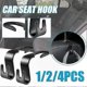 thumbnail image 5 of 2-Pack Open Hook for Car Seat Back Storage Accessory Multifunctional Pendant Hanger Silver Tone Universal Fit for Vehicles, 5 of 5