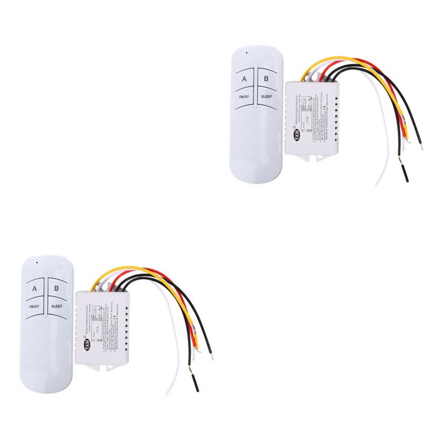 Sidaley Interruptor de control remoto de luz de lámpara digital inalámbrica Interruptor de control remoto de 220V 2# 2piezas