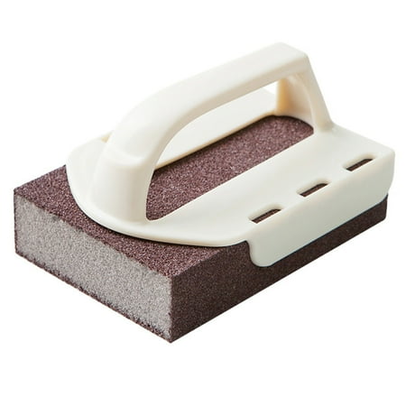

Nano Carborundum Sponge Brush with Handle Reusqable Pot Bottom Cleaning Brush