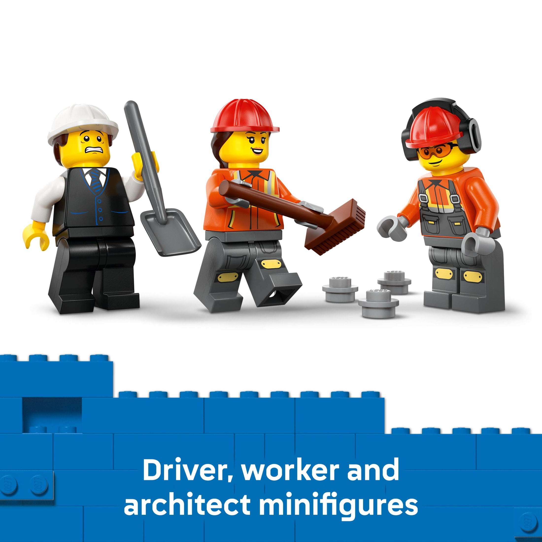 LEGO City Cement Mixer Truck Building Toy for Boys & Girls, Ages 7+ - Pretend Play Construction Toy W/ Rotating Drum & 3 Worker Minifigures - Gift Idea for Birthdays - 60478