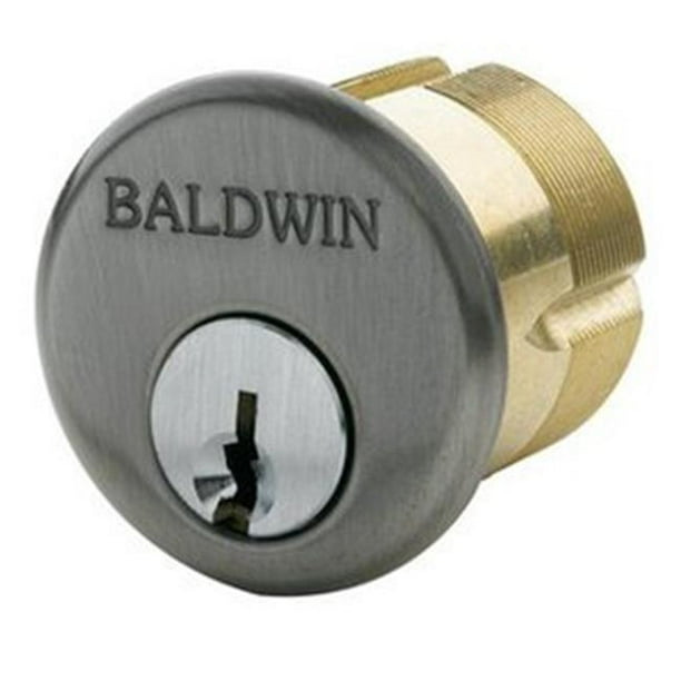Baldwin 8321031EMHT Cylindre Mortaise C Keyway&44; Laiton Non Laqué