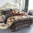thumbnail image 2 of Heavy Warm Sherpa Fleece Bed Blanket and Pillowcase Set, Warm Down Alternative Comforter Set 3 Pieces Queen Size 75"x83",5.7lb, 2 of 6