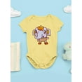 thumbnail image 6 of Elephant Smiling Bodysuit Infant -Image by Shutterstock,  18 Months, 6 of 6
