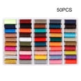 thumbnail image 1 of Sewing Thread, Different Color 50Pcs Sewing Machine Thread, Reels Spool For Machine Quilting Hand Stitching Crafts, 1 of 8