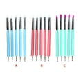 thumbnail image 4 of 5pcs Clay Ball Styluses Silicone Clay Sculpturing Pens Ball Styluses Non-slip Portable Nail Sculpture Tools, Red, 4 of 7