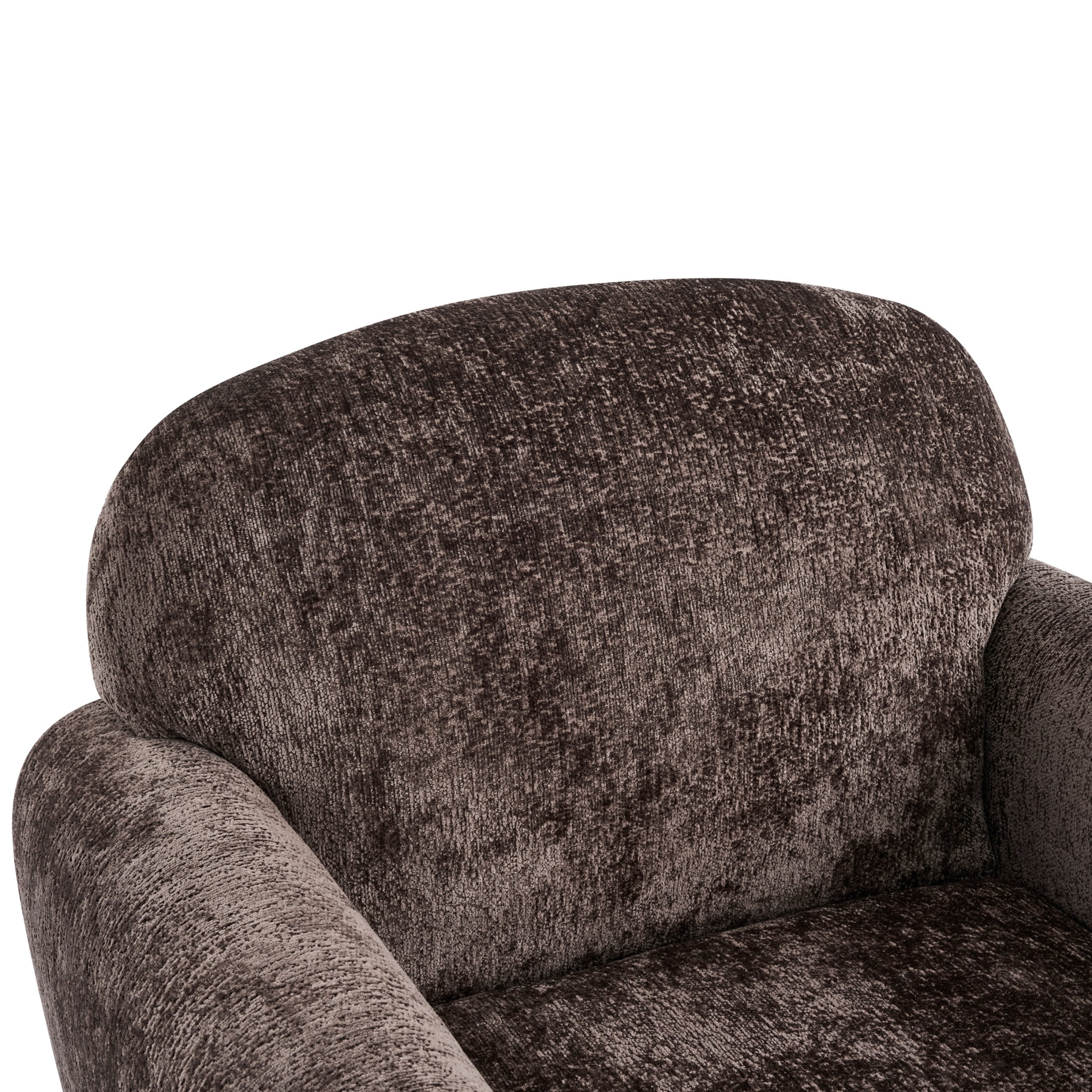 Christopher Knight Home 33" Upholstered Accent Chair, Modern Lounge Chair with Round Legs, Dark Brown, Set of 2