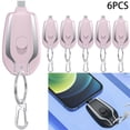 thumbnail image 4 of 5V 1500mah Llavero Power Bank Mini Cargador Portátil Inalámbrico (Tipo-C) Rosa 6 Piezas, 4 of 6
