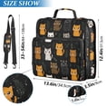 thumbnail image 3 of Zipper Binder Cats and Weeds 1.5 Inch Binder Folder Bag with Shoulder Strap and Handle, 3 of 8