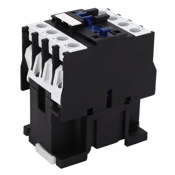Interruptor De Contactor, Fuerte Capacidad De Carga AC 380V 25A Contactor De CA Instalación En Riel De 35 Mm Bobina De Cobre Respuesta Rápida 3P Normalmente Abierto Para Energía