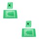 thumbnail image 1 of Minnieouse Muslim Prayer Rug Polyester Portable Braided Mats Green Simply Print Light 2piezas Tipo 1, 1 of 1