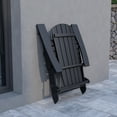thumbnail image 6 of Flash Furniture Charlestown All-Weather Poly Resin Indoor/Outdoor Folding Adirondack Chair in Black, 6 of 9