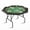 Green-Plastic cup, variant on DSstyles 47 inch Adult 8 Players Collapsible Poker Tables with Plastic Cup Holder, Brown