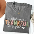 thumbnail image 5 of A Little More Thankful This Year Shirt – Cute Pregnancy Announcement Tee , Fall Maternity Shirt With Baby Footprints, 5 of 5