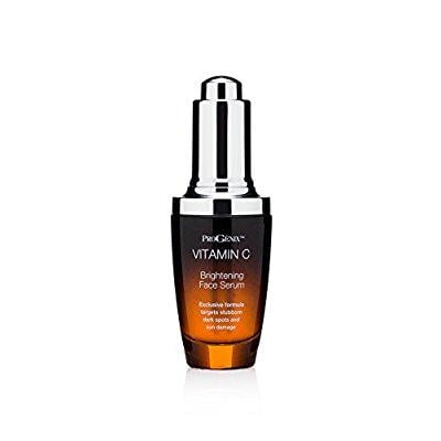 progenix vitamin c face serum. brightening serum for dark 