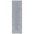 thumbnail image 2 of SAFAVIEH Braided Gino Distressed Machine Washable Reversible Area Rug, Dark Blue/Ivory, 4' x 6' Oval, 2 of 5