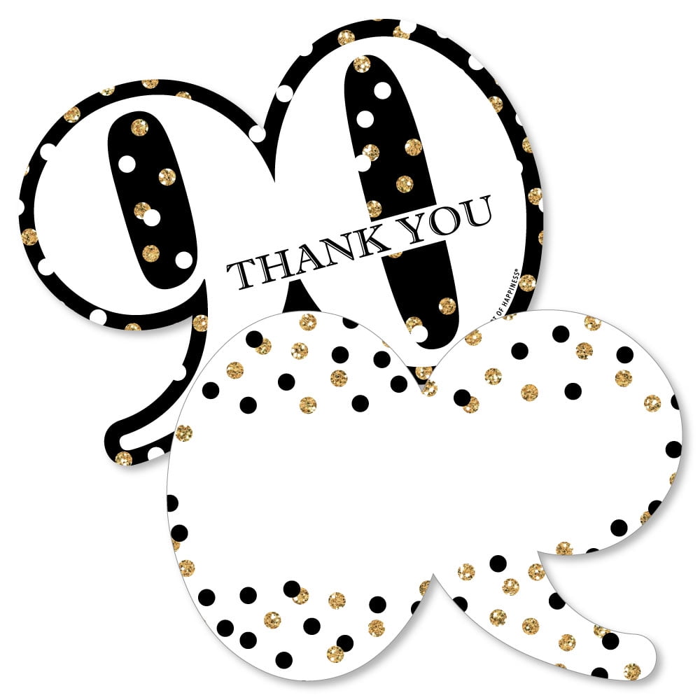 adult-90th-birthday-gold-shaped-thank-you-cards-birthday-party