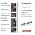 thumbnail image 2 of GEN-Y GH-022 Iron Grip Anti-Rattle Hitch Solid Shank 5/8" Hitch Pin Fits 2.5" Receivers (Truck Side), 2 of 2