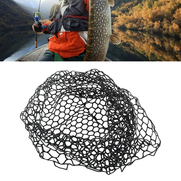 Replacement Fishing Net, Rubber Fly Fishing Landing Mesh Lightweight For  Freshwater For Angler